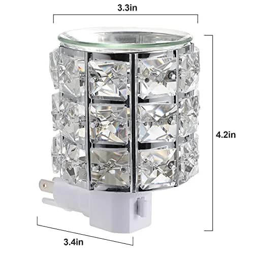 DRQ Crystal Wax Warmer Plug-in Scented Melt Warmer for Home, Kitchen, Living Room | Artistic, Safe, Easy to Use thumbnail 4