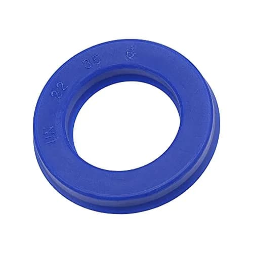 MECCANIXITY UN Radial Shaft Seal 22mm ID x 35mm OD x 6mm Width PU Oil Seal, Blue Pack of 5 | Industrial Hydraulic Cylinder Seal thumbnail 1