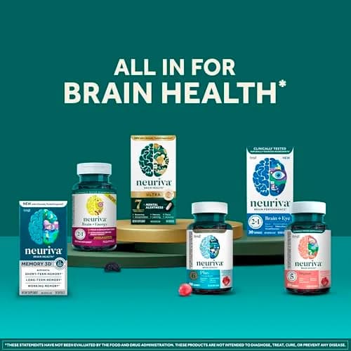 NEURIVA Original Brain Supplements for Memory and Focus 28 Count Capsules thumbnail 9