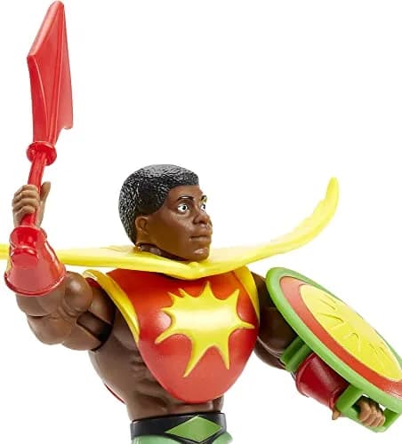 Masters of the Universe Sun-Man Action Figure & Accessories Set | 5.5-inch Posable Collectible Toy for Kids & Adults thumbnail 4