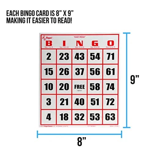 Regal Games Professional Bingo Game Set with 11" Wheel Cage & 75 Balls | Large Print Cards for Adults & Kids thumbnail 7