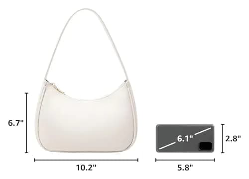 CYHTWSDJ Cute Hobo Tote Handbag Mini Clutch Purse with Zipper Closure, 25.9 cm (10.2") x 17 cm (6.7") x 9.9 cm (3.9") | Stylish Vegan Leather Shoulder Bag for Women thumbnail 3