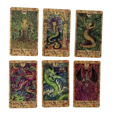 Vieux Monde Express Mythic Tarot & Guide | Full 78 Card Mythical Tarot Deck with Guidebook (4.75" x 2.75") thumbnail 6