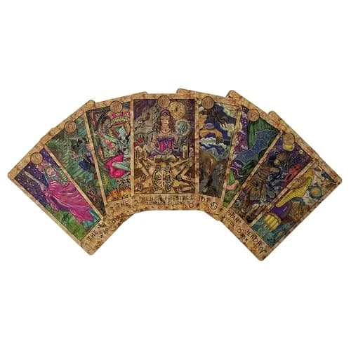 Vieux Monde Express Mythic Tarot & Guide | Full 78 Card Mythical Tarot Deck with Guidebook (4.75" x 2.75") thumbnail 2