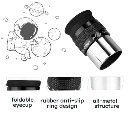 SVBONY SV131 Telescope Eyepiece 17mm | 48° Field of View, FMC Coating, 1.25" Support for Astronomy Observation thumbnail 4
