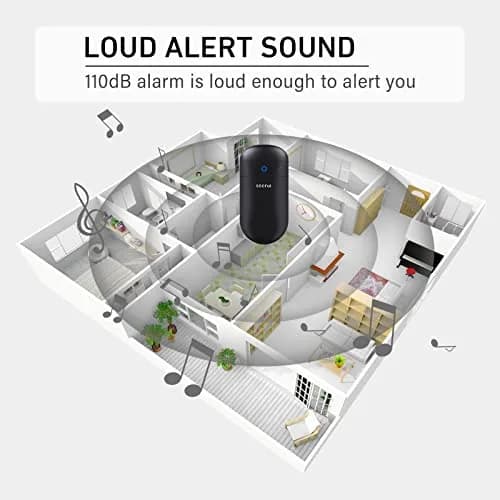 SECRUI Wireless Doorbell Over 1000ft Range | 58 Chimes, 110dB Loud, Waterproof thumbnail 4
