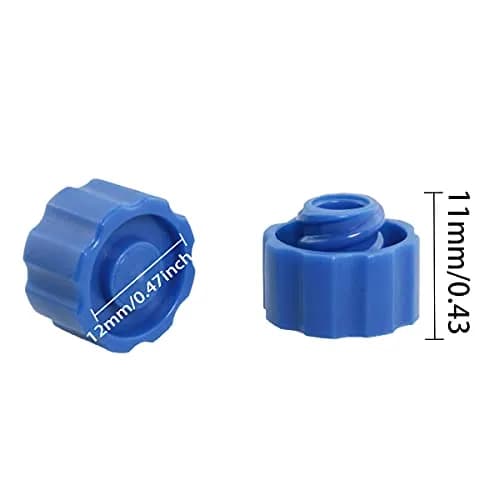 ITROLLE Blue 100PCS Syringe Luer Lock Caps | Secure Seal for Lab & Industrial Use thumbnail 2
