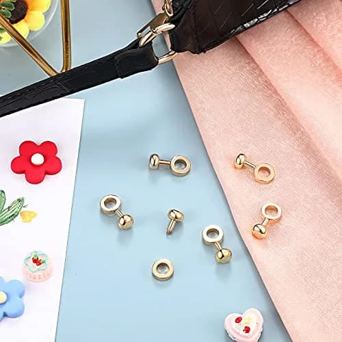 Canlierr Zipper Insert Buckle Set, Light Gold, 6 Pieces | Classic Metal Buckle Connectors for Bags and Pouches thumbnail 7