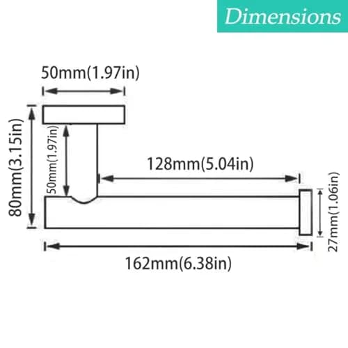 SEABEFORE Brushed Gold Toilet Paper Holder Wall Mount SUS304 Stainless Steel | Elegant Bathroom Accessory thumbnail 2