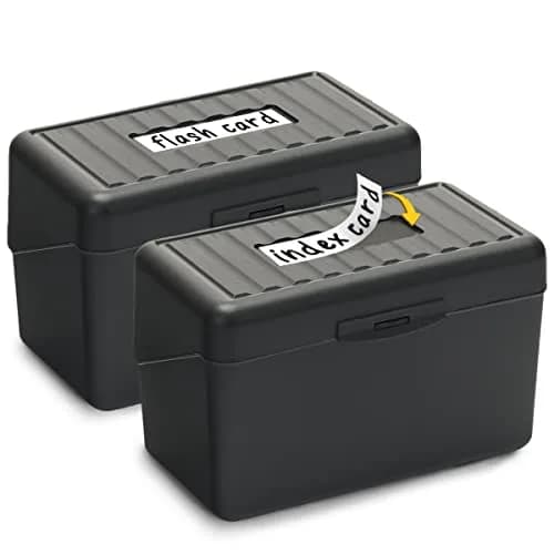 H4D Index Card Holder 3x5 | Durable Plastic Organizer for Office & School Use thumbnail 1