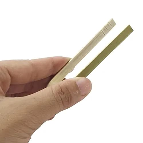ROYHOO 100 Pack Bamboo Tongs Mini Bamboo Tongs for Kitchen, 10cm, Green | Disposable, Food-Grade Bamboo Utensils thumbnail 4
