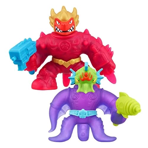 Heroes of Goo Jit Zu Galaxy Blast Blazagon vs Orbitox 2-Pack | Action Figures with Water Blasters thumbnail 1