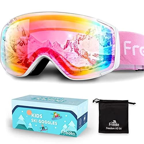 Freela Ski Goggles Snowboard Snow Skiing Equipment UV Protection Mirror Clear (one) | Anti-fog Wide Vision thumbnail 1