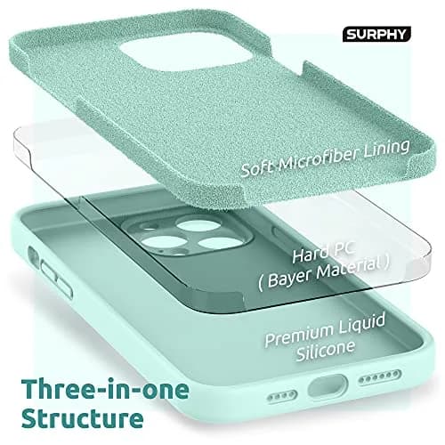 SURPHY Liquid Silicone Case for iPhone 13 Pro Max 6.7 inch | Camera & Drop Protection with Microfiber Lining thumbnail 5
