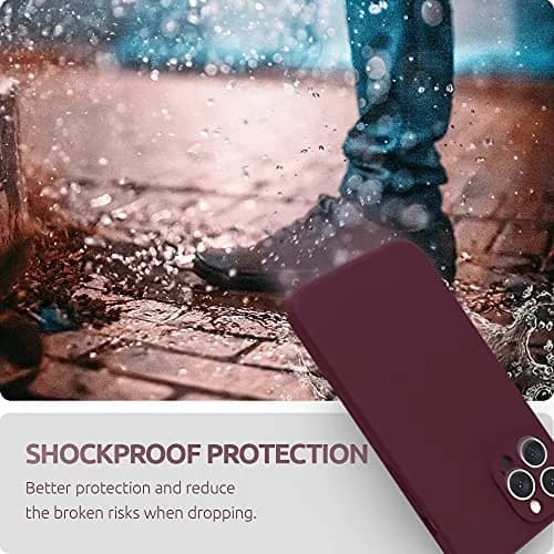 SURPHY Liquid Silicone Case for iPhone 13 Pro Max 6.7 inch with Screen Protector | Plum thumbnail 7