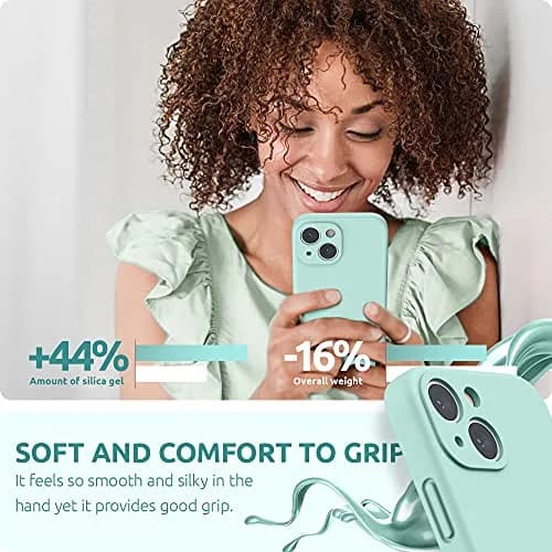 SURPHY Liquid Silicone iPhone 13 Mini Case with Screen Protector | Camera & Drop Protection thumbnail 6