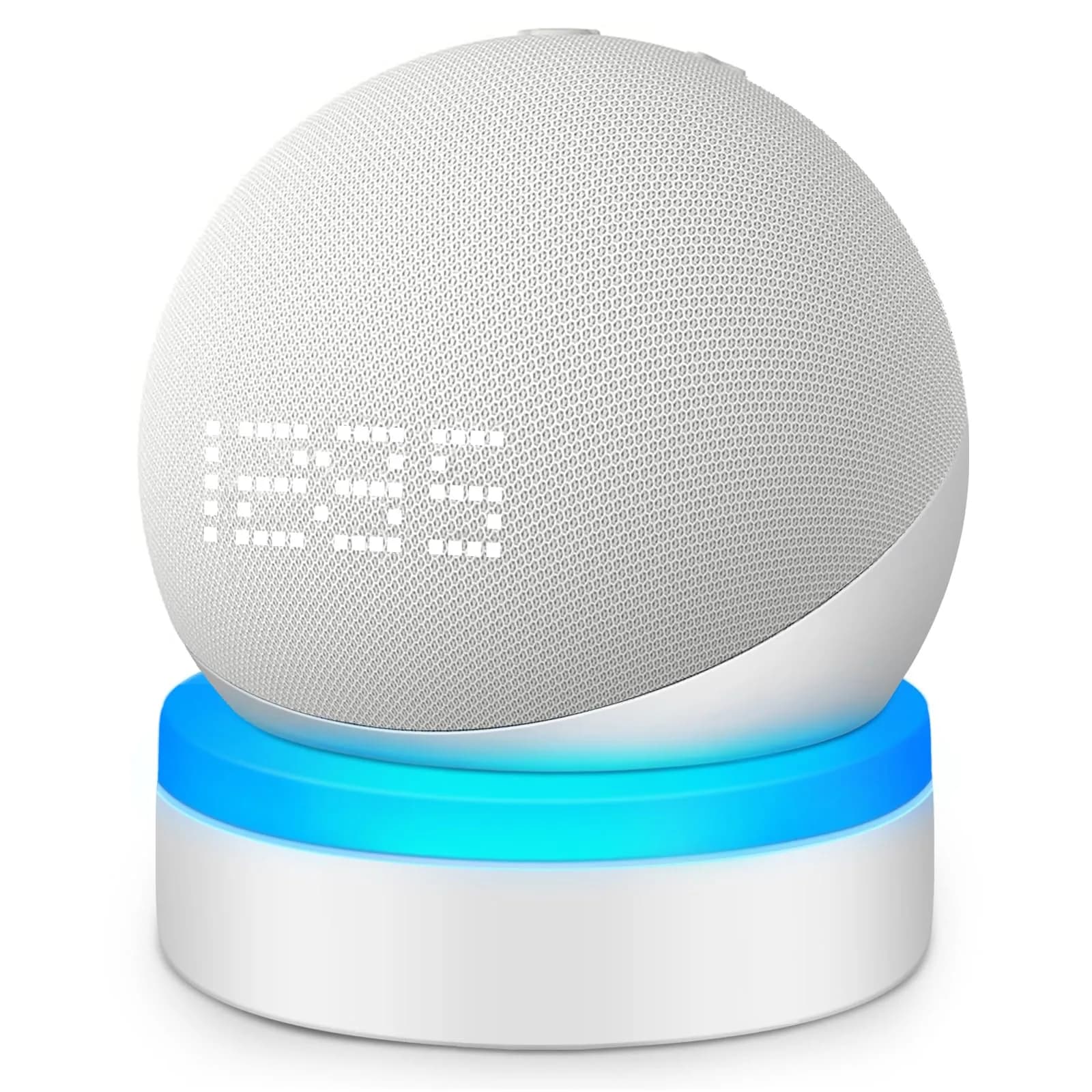 ZUOLACO Table Holder for Echo Dot 5th Gen & 2026 Model | White ABS Stand with Cable Management