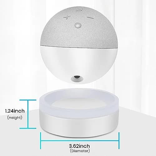 ZUOLACO Table Holder for Echo Dot 5th Gen & 2026 Model | White ABS Stand with Cable Management thumbnail 6