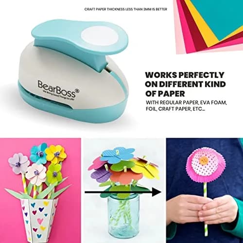 BearBoss 5 Circle Paper Punch Set | 0.3''-2'' Inch Sizes | Crafting & Card Making thumbnail 5