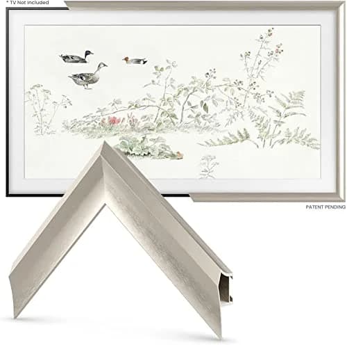 Frame My TV German Silver Prismatic 43" Deco TV Frame | Fits Samsung The Frame & Frame Pro TVs (2021-2026) thumbnail 3