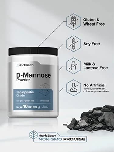 Horbäach D-Mannose Powder 10 Oz Supplement for Women and Men | Gluten-Free, Vegetarian, Non-GMO thumbnail 4