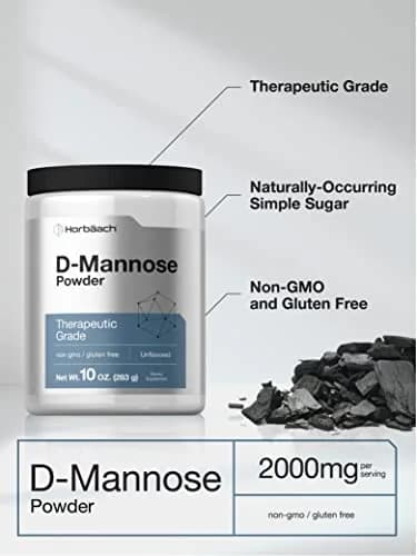 Horbäach D-Mannose Powder 10 Oz Supplement for Women and Men | Gluten-Free, Vegetarian, Non-GMO thumbnail 3
