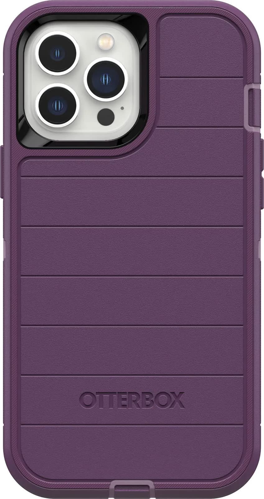 OtterBox Defender Series Case for iPhone 13 Pro Max & 12 Pro Max - Hunter Green | Rugged & Durable — Purple