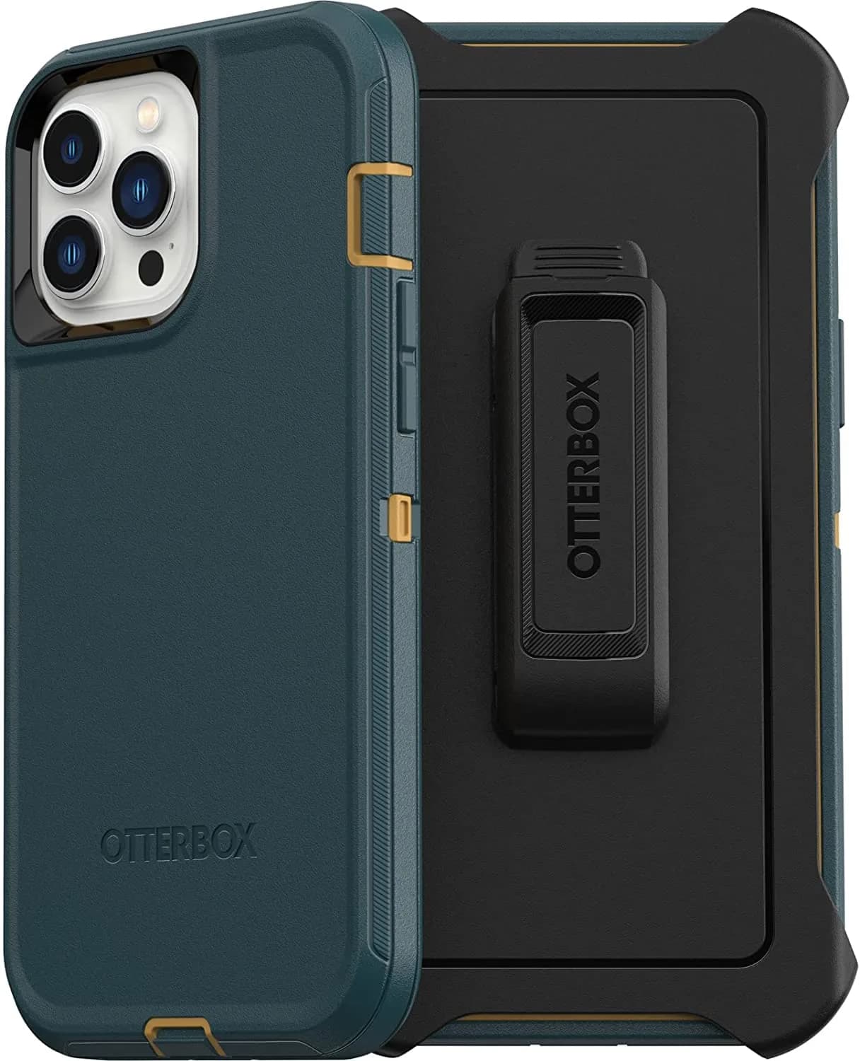 OtterBox Defender Series Case for iPhone 13 Pro Max & 12 Pro Max - Hunter Green | Rugged & Durable - main product image