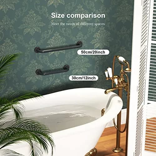ZUEXT 20 Inch Oil Rubbed Black Bronze Shower Grab Bar | Anti Slip, 500 lbs Support thumbnail 5