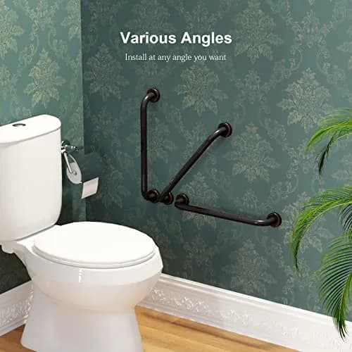 ZUEXT 20 Inch Oil Rubbed Black Bronze Shower Grab Bar | Anti Slip, 500 lbs Support thumbnail 7