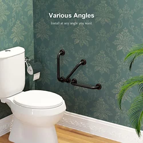 ZUEXT 12 Inch Oil Rubbed Black Bronze Shower Grab Bar | Anti Slip, Rustproof, Supports 500 lbs thumbnail 7