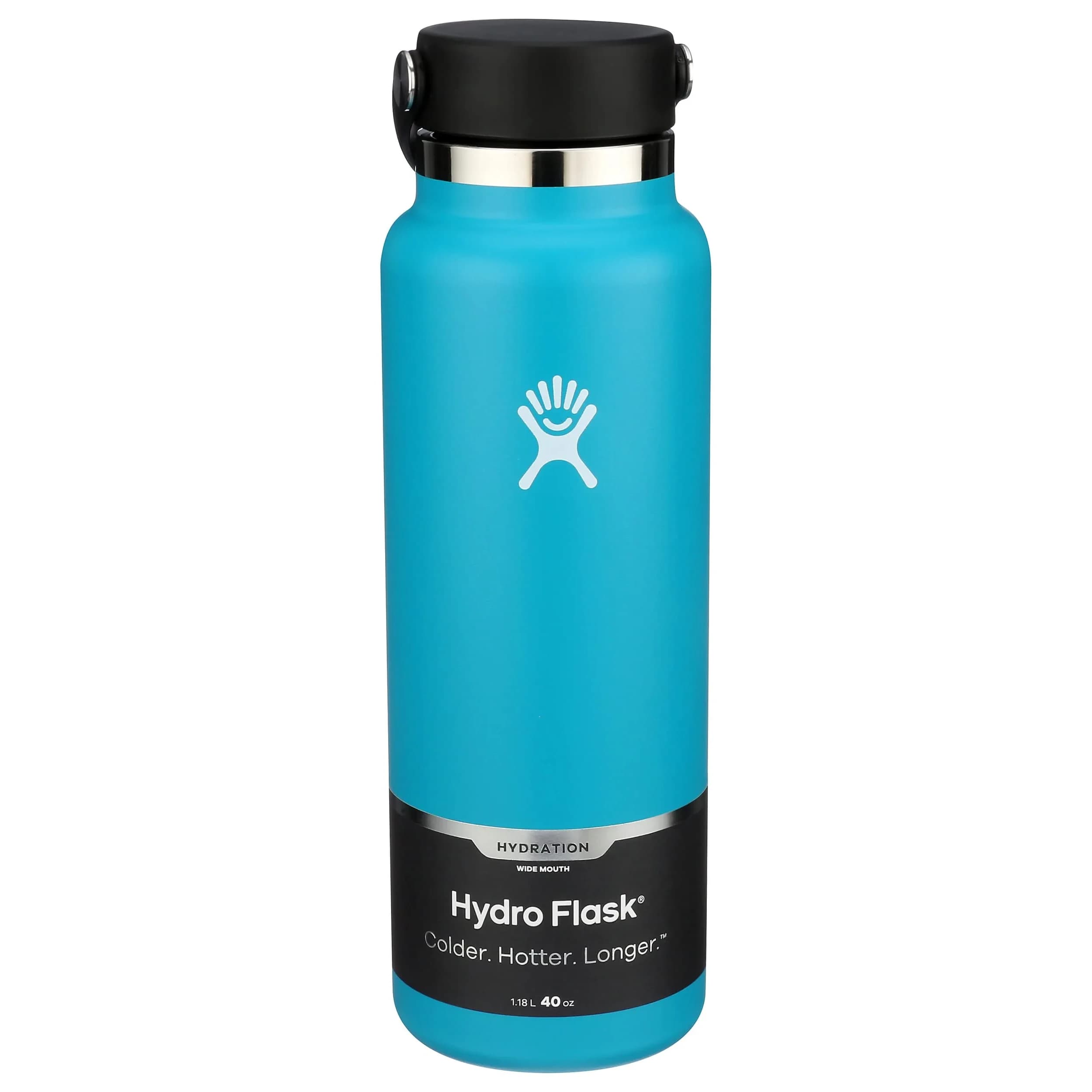 Hydro Flask Water Bottle - Insulated Stainless Steel Wide Mouth Flex Lid 710ml (24 Oz) | Keeps Cold 24 Hrs, Hot 12 Hrs — Laguna / 40 Oz