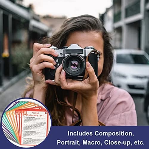 Tip Info DSLR Cheat Sheet Photography Accessories 10 cm (4 in) | Quick Reference Cards for Canon, Nikon, Sony thumbnail 7