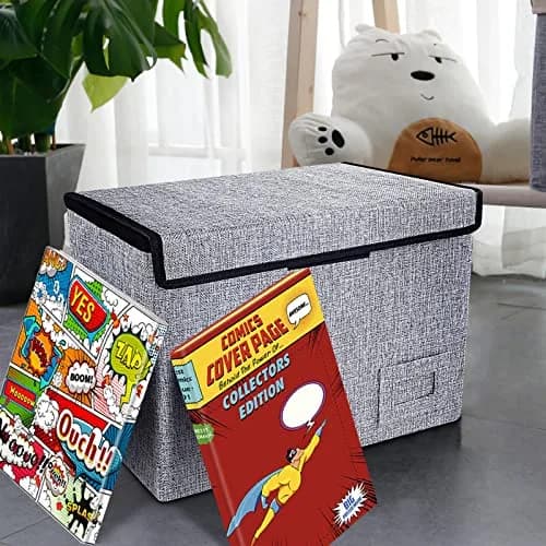 Leffis Comic Book Storage Box 15.5" x 7.5" x 11.3" | Heavy Duty Comic Bin for 150 Comics thumbnail 7