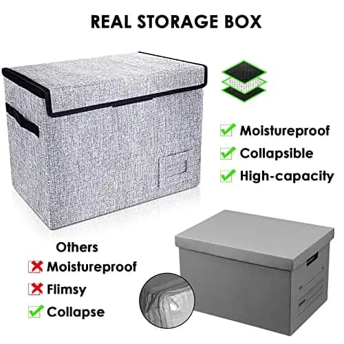 Leffis Comic Book Storage Box 15.5" x 7.5" x 11.3" | Heavy Duty Comic Bin for 150 Comics thumbnail 2