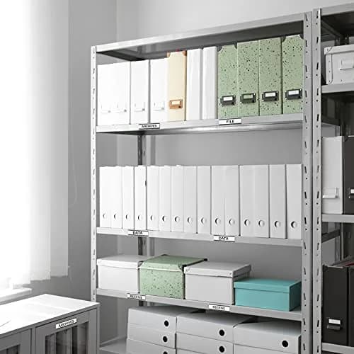 Outus 100 Pcs Magnetic Label Holders for Metal Racks & Shelves | Reusable, Durable, Easy Labeling thumbnail 6