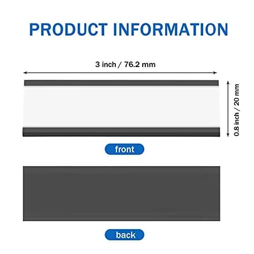 Outus 100 Pcs Magnetic Label Holders for Metal Racks & Shelves | Reusable, Durable, Easy Labeling thumbnail 2