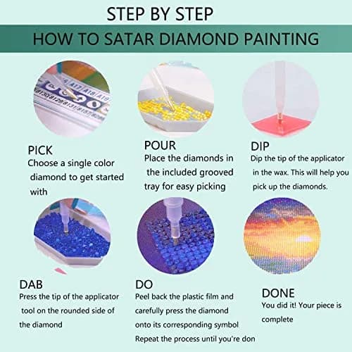JATOK Diamond Painting Kit for Adults, Mount Moran at Dusk, 90x40cm (35.5x15.7 in) | Full Round Drill HD Canvas thumbnail 8