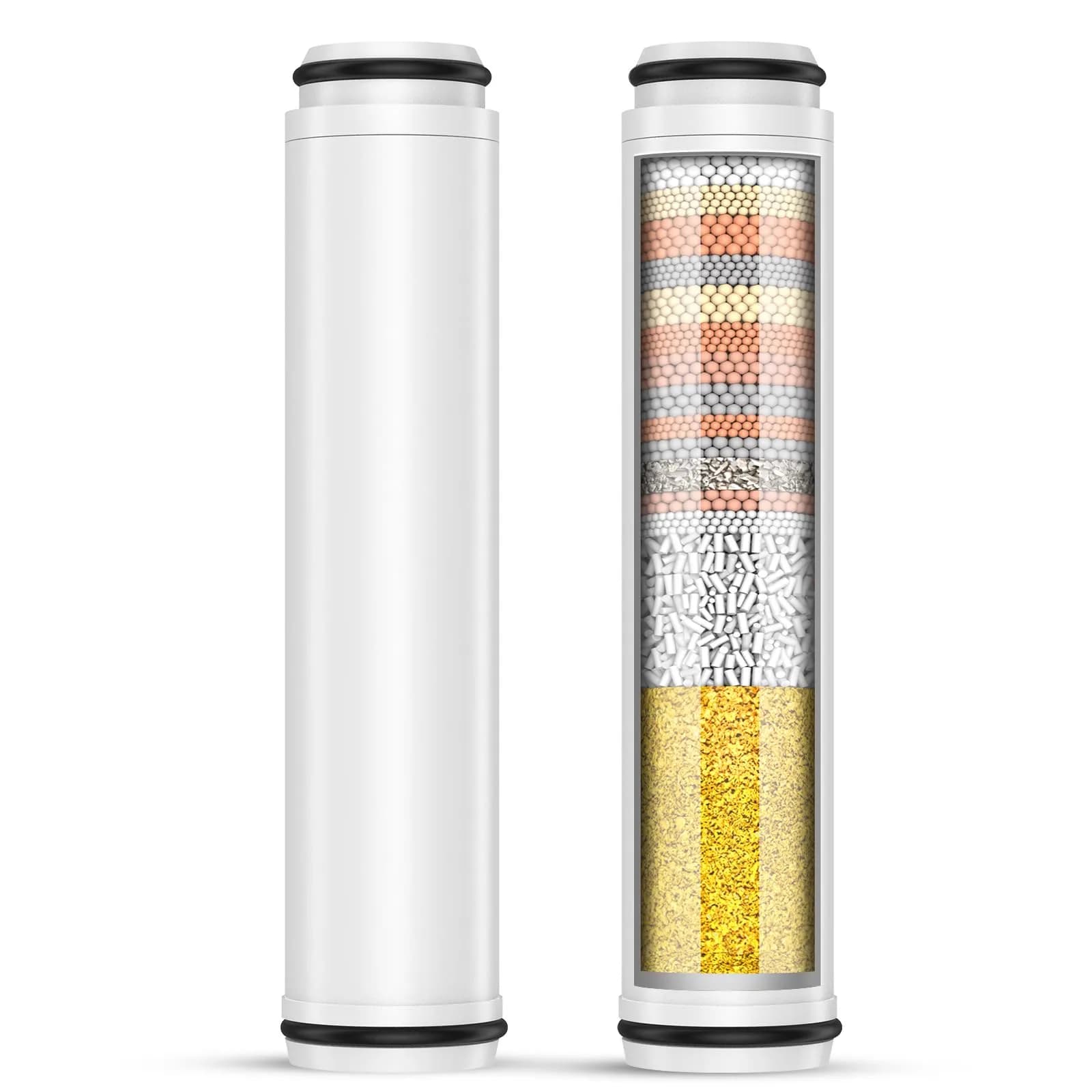 FEELSO Shower Filter for Handheld Shower Head | 2 PCS Replacement Filters for Hard Water & Chlorine