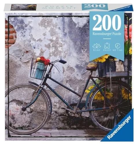 Ravensburger Puzzle Moment: Bicycle | 200-Piece Premium Jigsaw Puzzle for Adults and Kids | Unique Softclick Technology Ensures Vibrant, Matte Finish with Long-Lasting Quality thumbnail 1