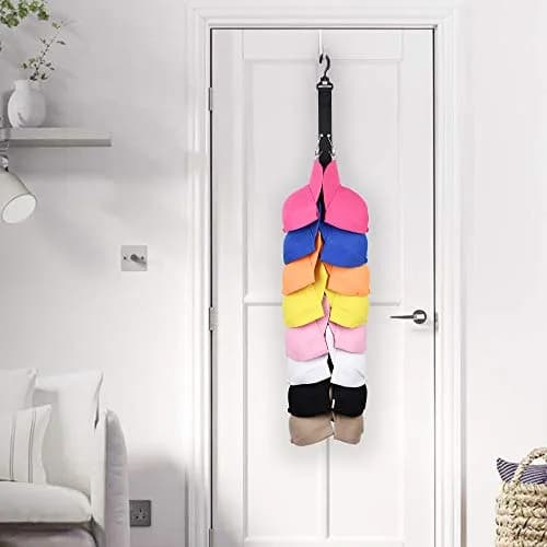 LEVOSHUA Hanging Cap Organizer 16 Baseball Cap Rack Holder | Stores 16 Hats thumbnail 7