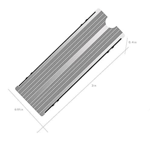 SGTKJSJS M.2 Heatsink Cooler 2280 SSD Double-Sided Heat Sink with Thermal Silicone Pad, 76mm (3") | Enhances PC Performance thumbnail 4