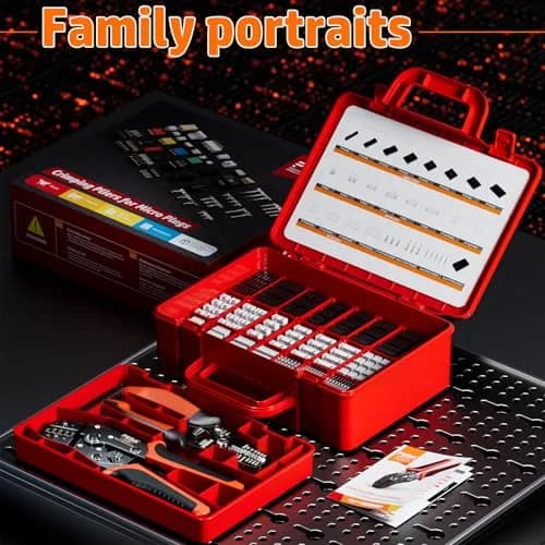 PEBA Ratchet Crimping Tool Kit with Wire Stripper & 26 Types of Connectors | AWG 32-20 (0.03-0.5mm²) thumbnail 9