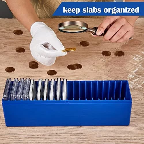 Ettonsun 20-Slot Coin Slab Storage Box 26.4cm (10.4") | Fits NGC, PCGS, PMG Slabs thumbnail 5