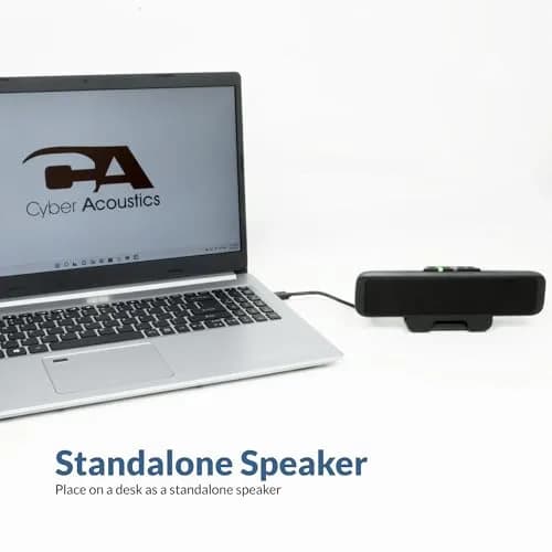 Cyber Acoustics CA-2890 USB Speaker Bar 10W | Clip-On Monitor Mount Design thumbnail 4