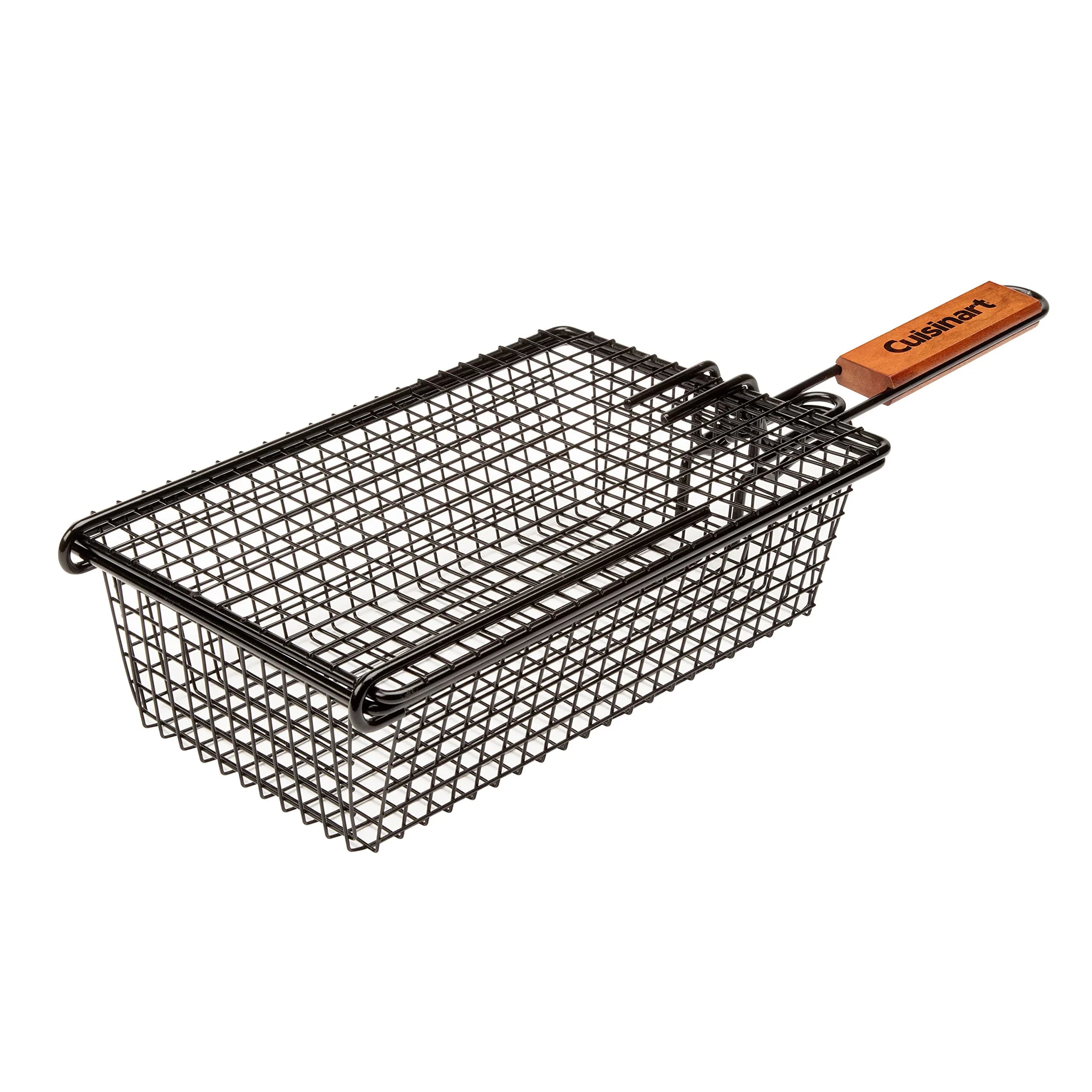 Cuisinart CNTB-555 Non-Stick Grilling Basket with Foldable Handle | Grills Small Foods Without Skewers - main product image