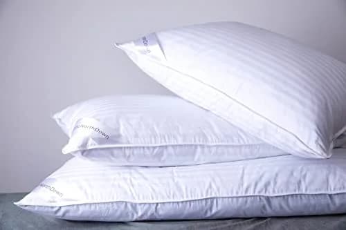 ArcticNorthDown Standard Goose Down Feather Pillow 51x66 cm (20x26 in) | 300TC Cotton Cover, Plush Firmness thumbnail 6