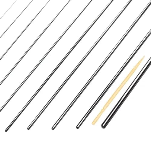 BBYPP Stainless Steel Spring Wire Assortment Kit 156pcs, 13 Diameters 0.2mm-3mm x 40cm Length | Full Hard Steel Wire for Crafts & Repairs thumbnail 3