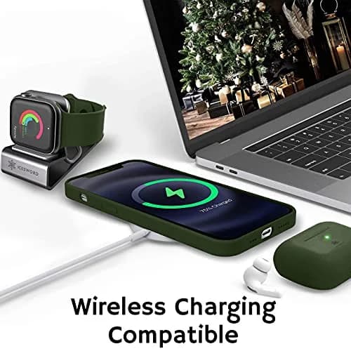 IceSword Compatible with iPhone 13 Mini Case Dark Green | Slim Shockproof Silicone Cover 5.4 inch thumbnail 5
