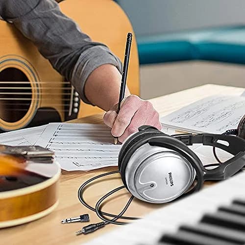 PHILIPS SHP2500 Over-Ear Wired Stereo Headphones 2m Cable | Studio Monitoring & Recording Headset with 6.3mm Adapter thumbnail 3